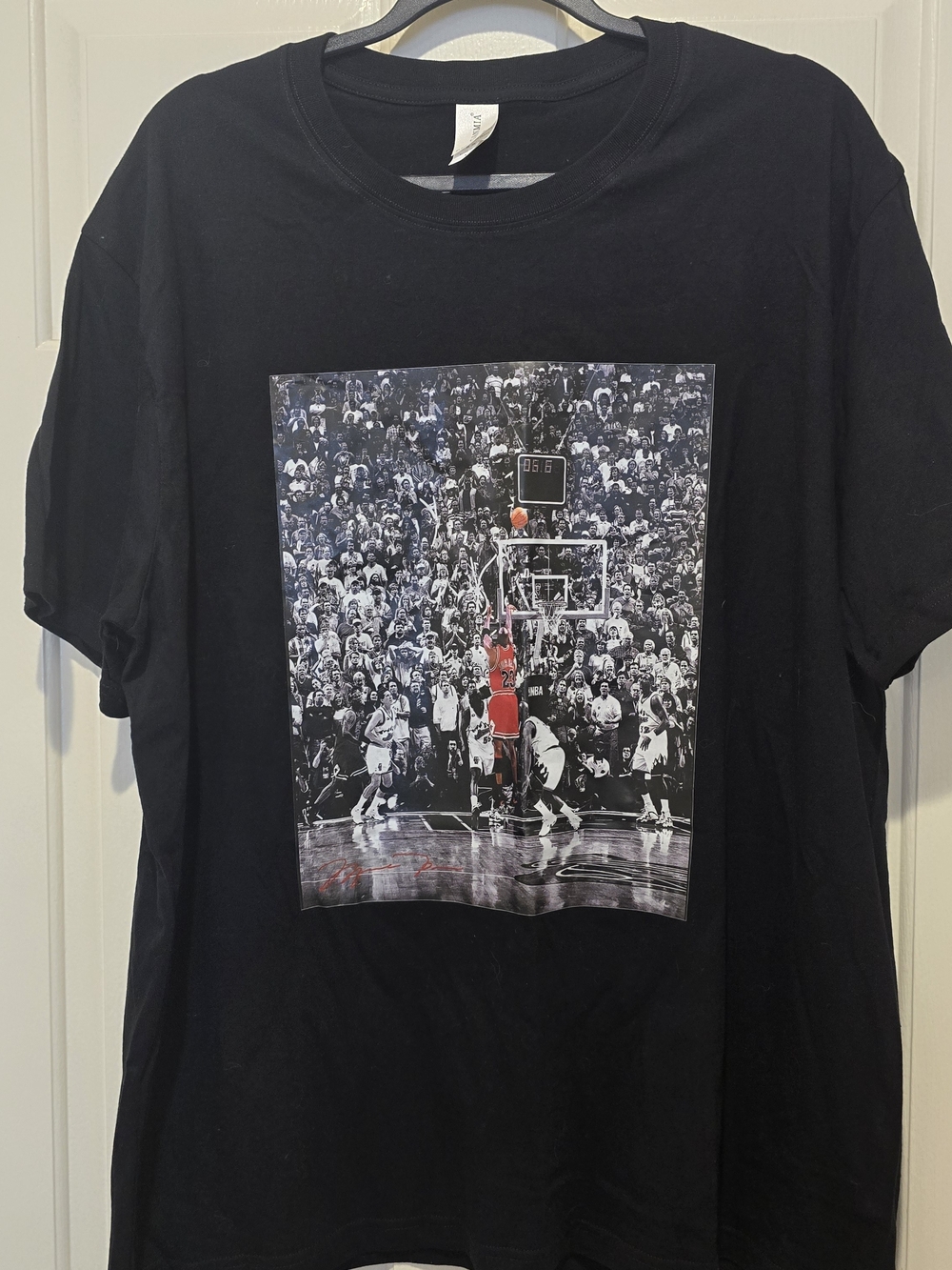 Title Michael Jordan The Shot Graphic T Shirt Black XL Basketball Tee